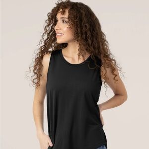 Bamboo Nursing & Maternity Tank Top | Black - size small